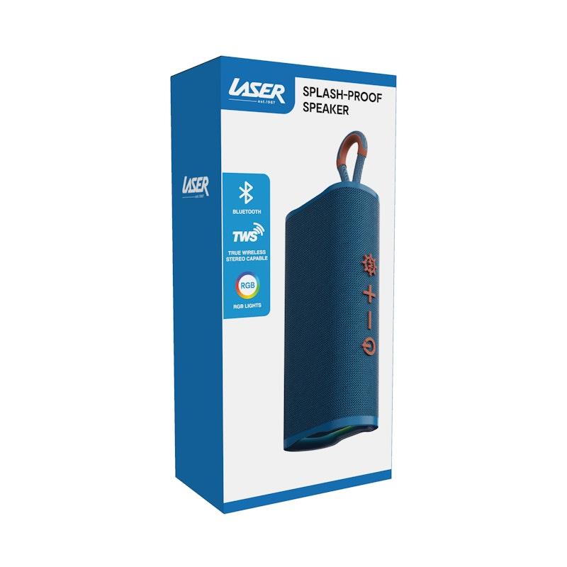 Load image into Gallery viewer, Laser Splash Proof Bluetooth Speaker Blue
