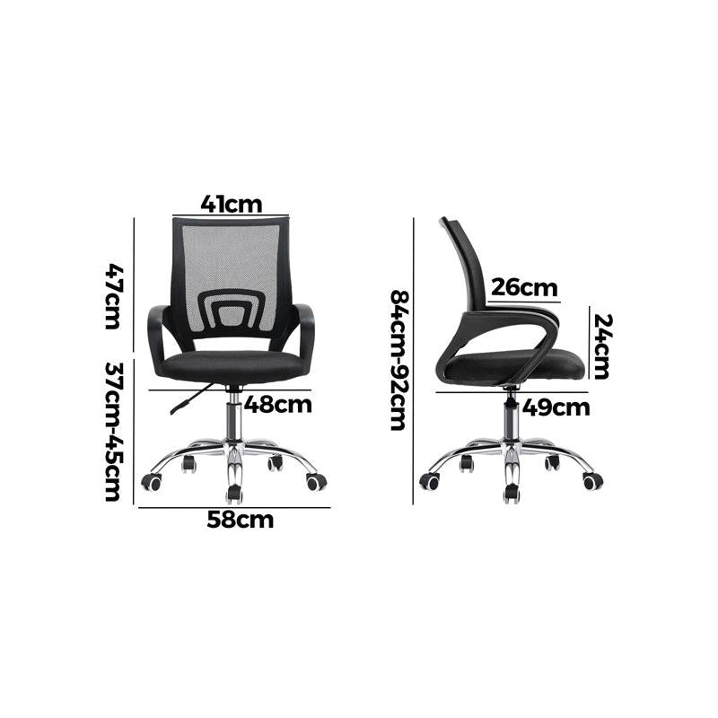Load image into Gallery viewer, Oikiture Office Gaming Computer Mesh Chair Executive Foam Seat Black
