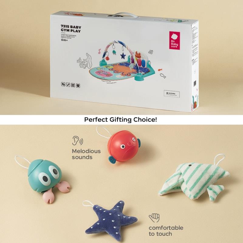 Load image into Gallery viewer, Bc Babycare Play Gym Crab Theme

