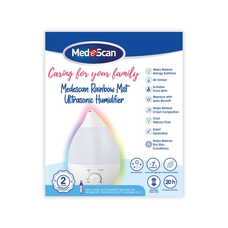 Load image into Gallery viewer, MedeScan Rainbow Mist Humidifer + Special Blend + I'il Booger Buster + l'il Nail Buffer +Multifunction Bundle
