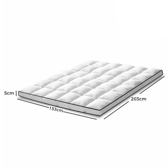 DreamZ Bedding Luxury Pillowtop Mattress Topper Mat Pad Protector Cover Queen Size