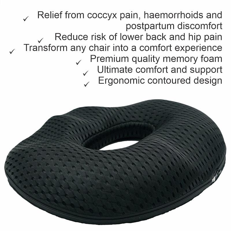 Load image into Gallery viewer, BodyAssist Mens Donut Seat Pillow &amp; Large Hot/Cold Gel Pack One Size

