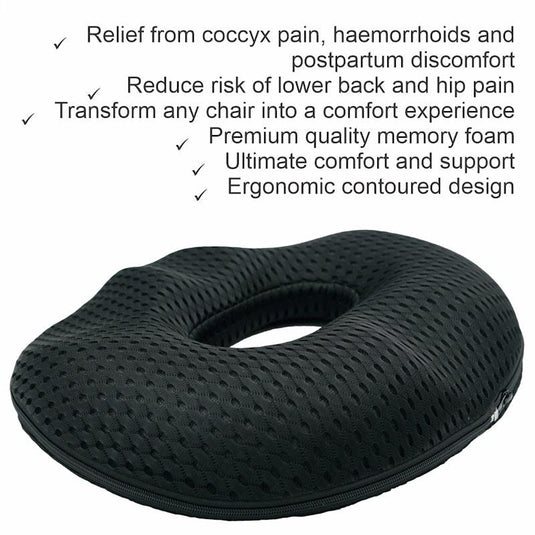 BodyAssist Mens Donut Seat Pillow & Large Hot/Cold Gel Pack One Size