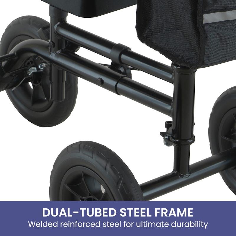 Load image into Gallery viewer, Orthonica Foldable Steel Mobility Knee Scooter Walker Black
