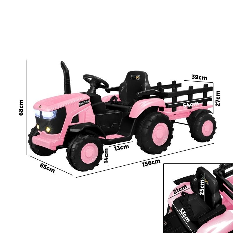 Load image into Gallery viewer, Mazam XL SIZE Kids Ride On Car Tractor 12V Remote Control Electric Pink
