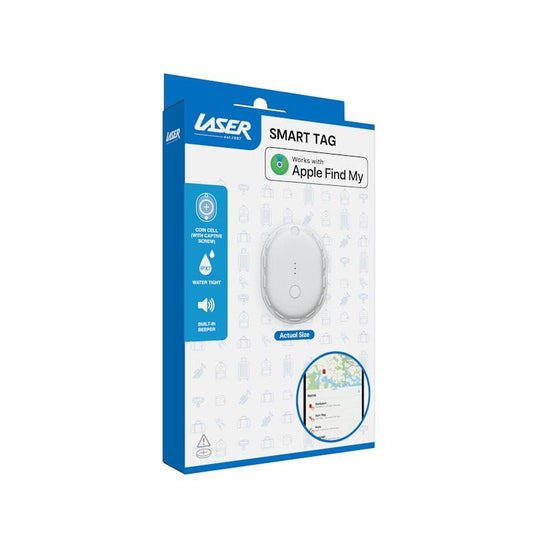 Laser Mini Travel Smart Tag White