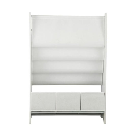 Oikiture Kids Bookshelf Toy Storage Box Organiser Display Shelf DIY Storage Rack White