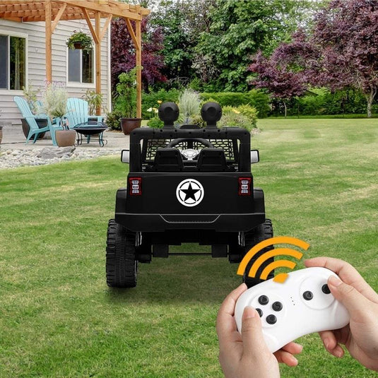 Mazam Kids Ride On Car 12V Electric Jeep Remote Vehicle Toy Car Black