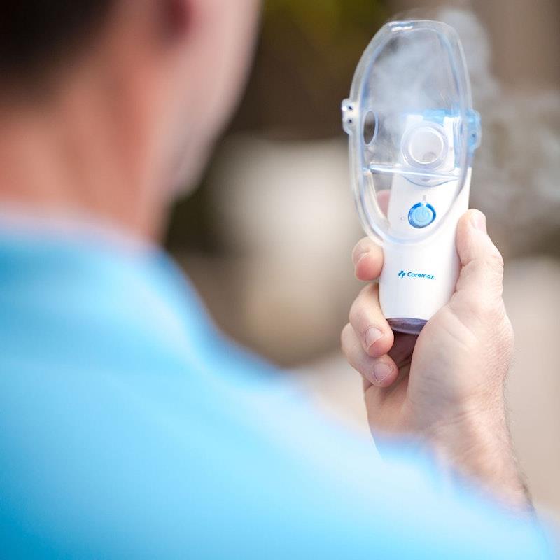 Load image into Gallery viewer, Caremax Portable Ultrasonic Mesh Nebuliser Inhaler 1Unit
