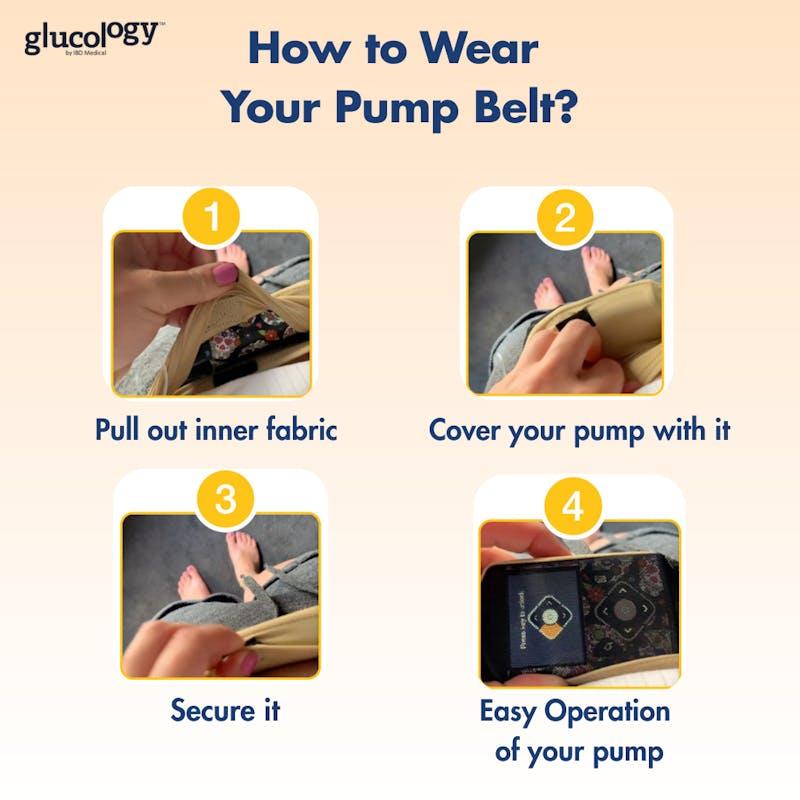 Load image into Gallery viewer, Glucology Insulin Pump Belt Medium, Beige
