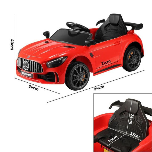 Mercedes-Benz Kids Ride On Car AMG GTR Licensed Electric Toy Gift 12V Red
