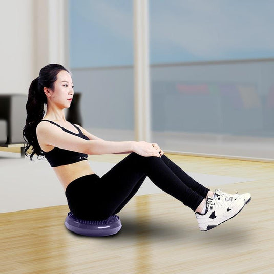 Powertrain Yoga Stability Disc Home Gym Pilates Balance Trainer Purple