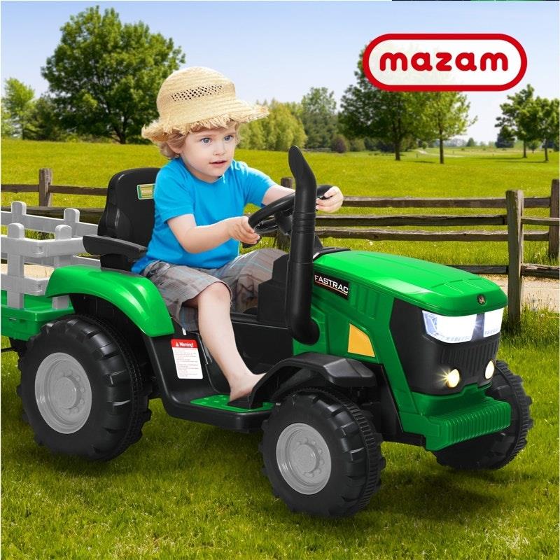 Load image into Gallery viewer, Mazam Kids Ride On Car Tractor 12V Remote Control Electric Battery Toy XL Green
