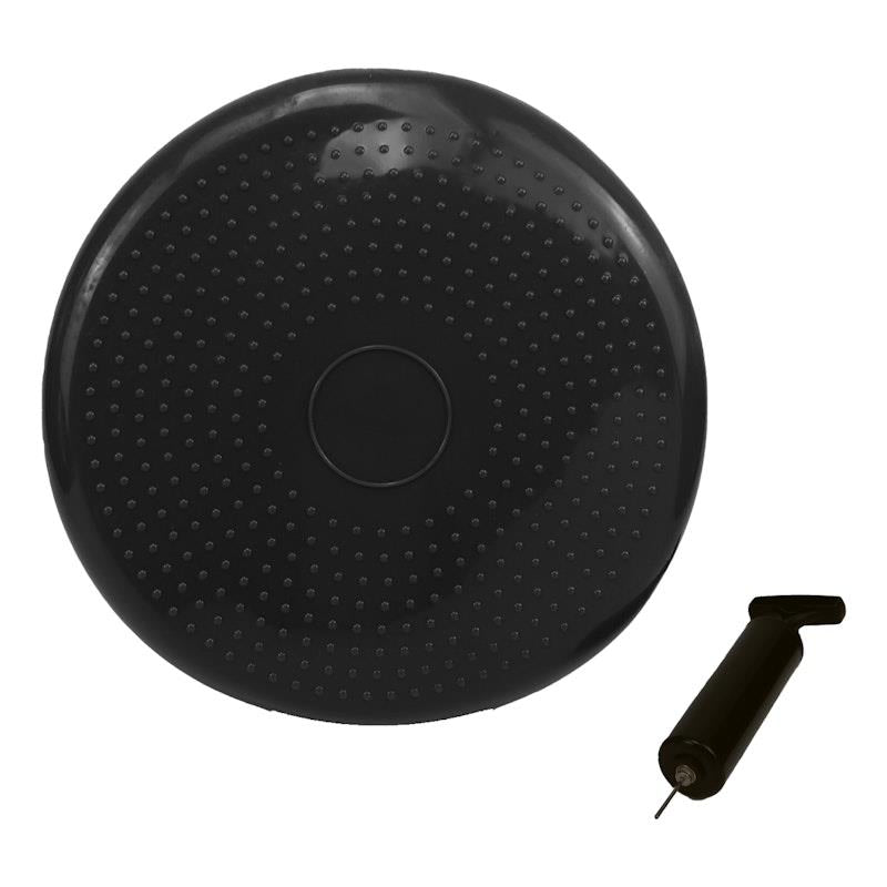Load image into Gallery viewer, Powertrain Yoga Stability Disc Home Gym Pilates Balance Trainer Black

