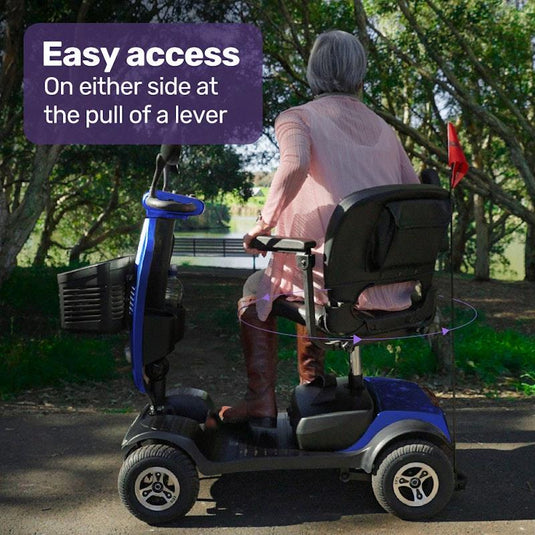 Equipmed Electric Mobility Scooter For Elderly Pathline (Blue)