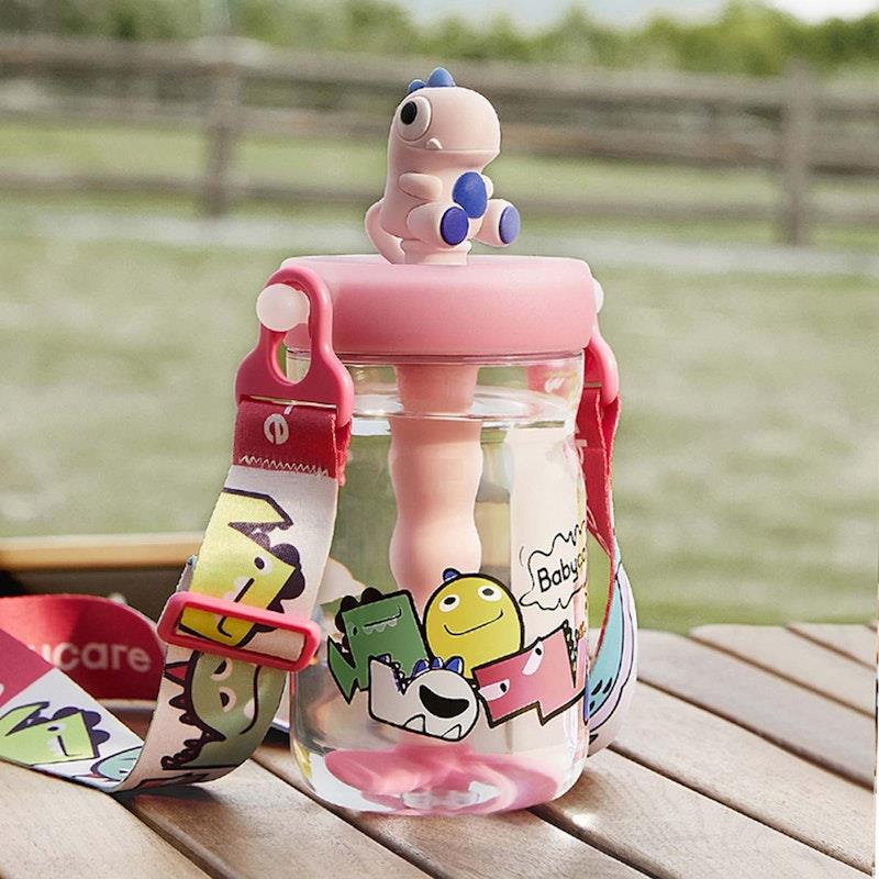 Load image into Gallery viewer, Bc Babycare T-REX TOBY Water Straw Cup Pink
