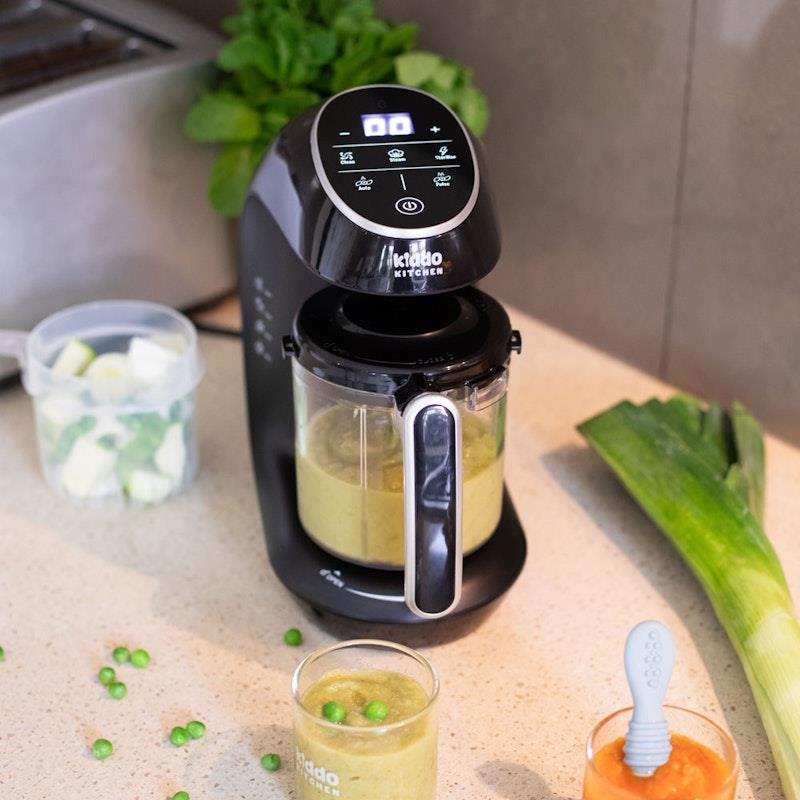 Load image into Gallery viewer, Kiddo Kitchen KiddoKook Pro Baby Food Maker Black
