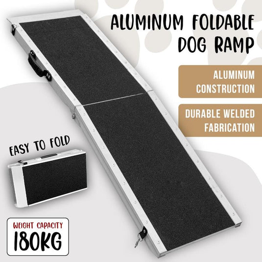 Furtastic Aluminium Foldable Dog Ramp 183 x 38cm