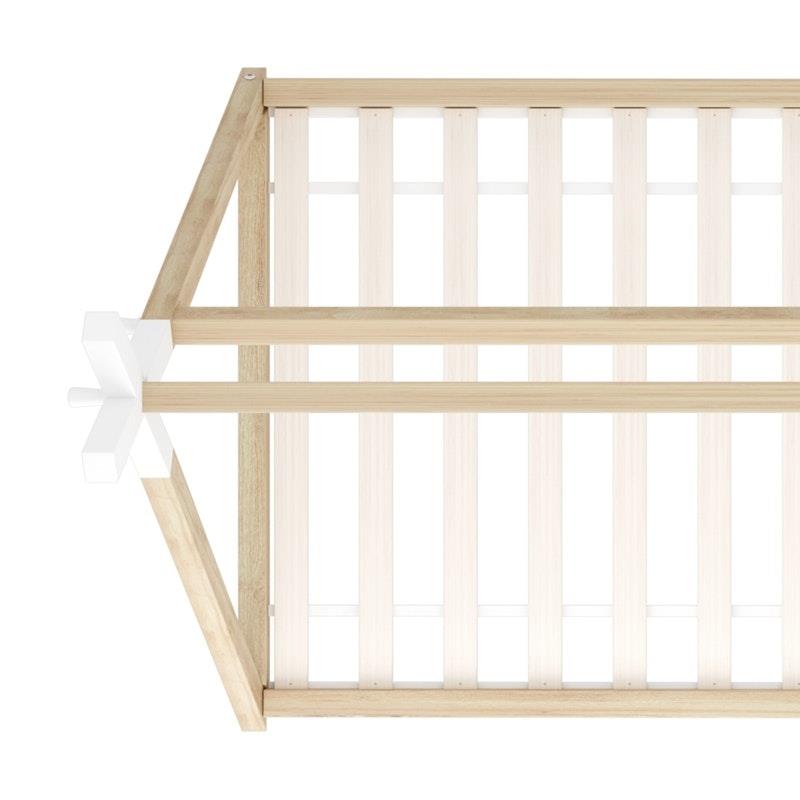 Load image into Gallery viewer, Oikiture Kids Bed Frame Wooden Timber King Single Teepee House Frame Beds 1unit
