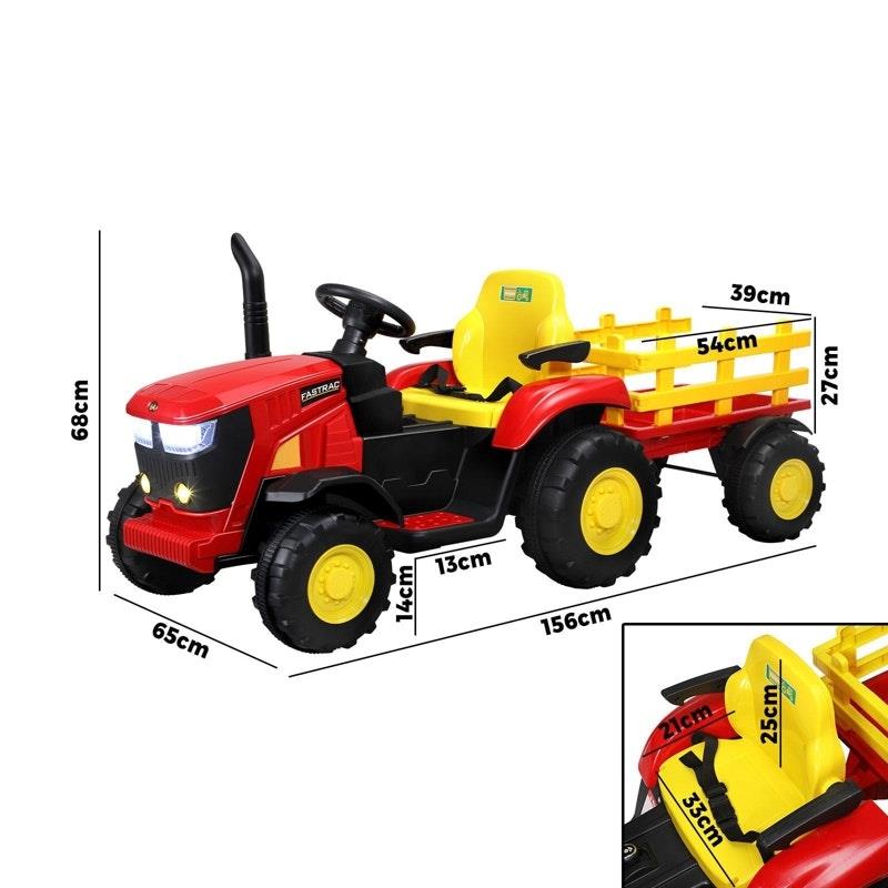 Load image into Gallery viewer, Mazam XL Ride On Tractor 12V Kids Electric Vehicle Remote Control Red
