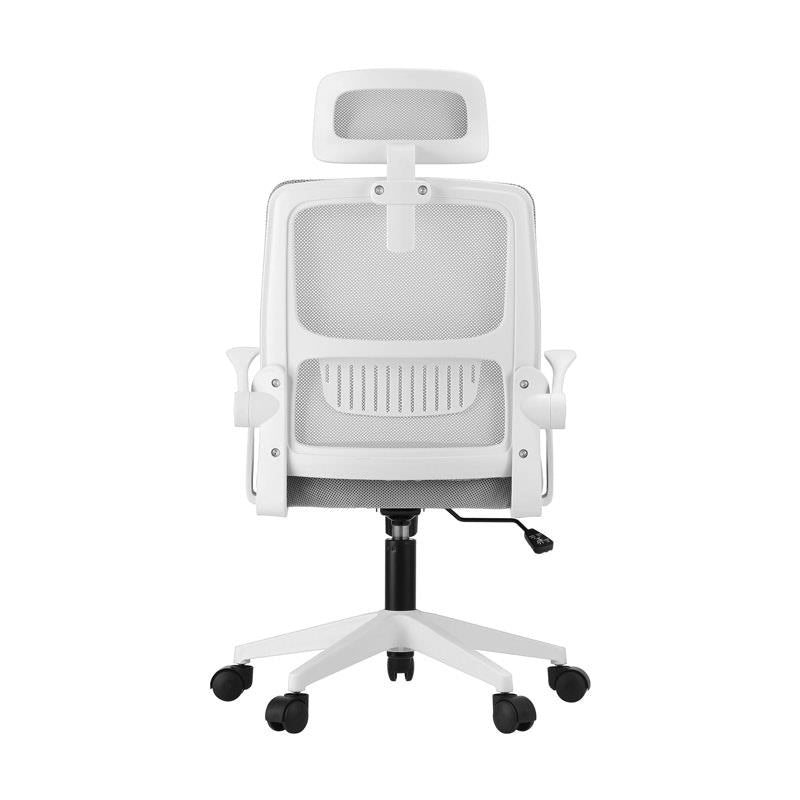 Load image into Gallery viewer, Oikiture Mesh Office Chair Executive Fabric Gaming  Racing Computer Seat White

