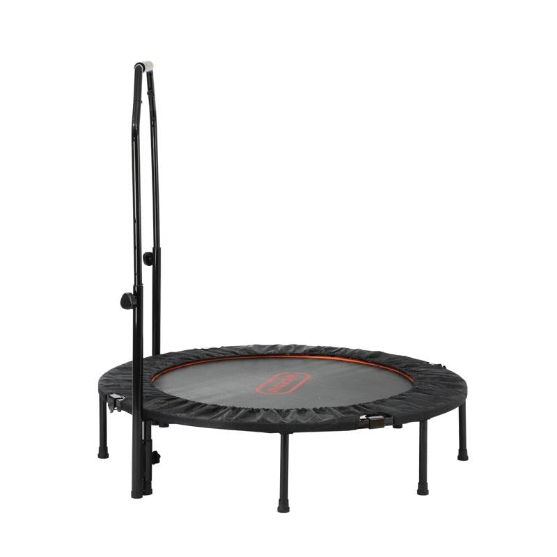 Load image into Gallery viewer, Mazam 48" Trampoline Round Fitness Rebounder Handrail Jumping Exercise Home Gym Black
